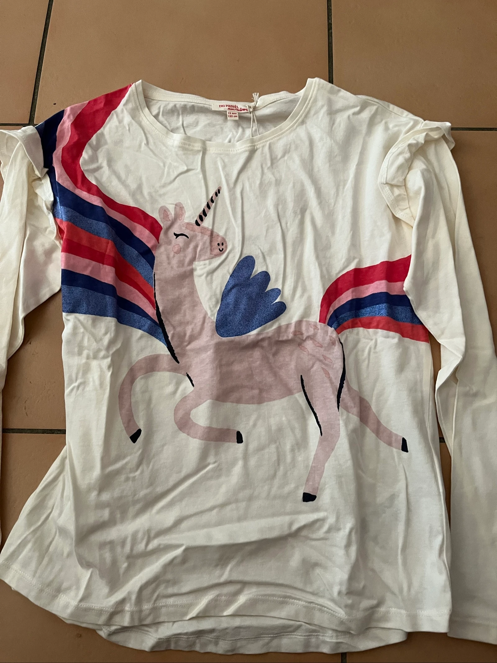 TEE shirt fille dpam taille 12 ans